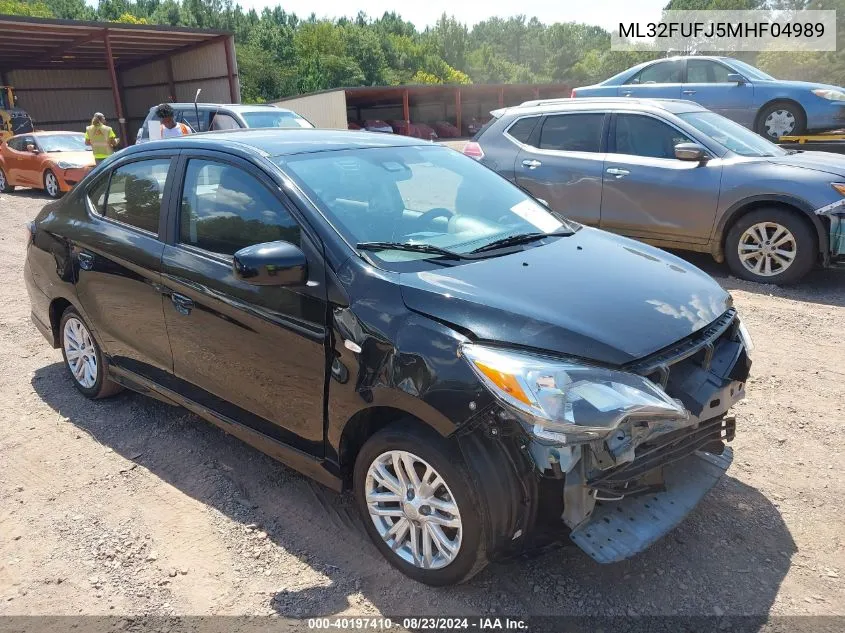 2021 Mitsubishi Mirage G4 Carbonite Edition/Es/Le VIN: ML32FUFJ5MHF04989 Lot: 40197410