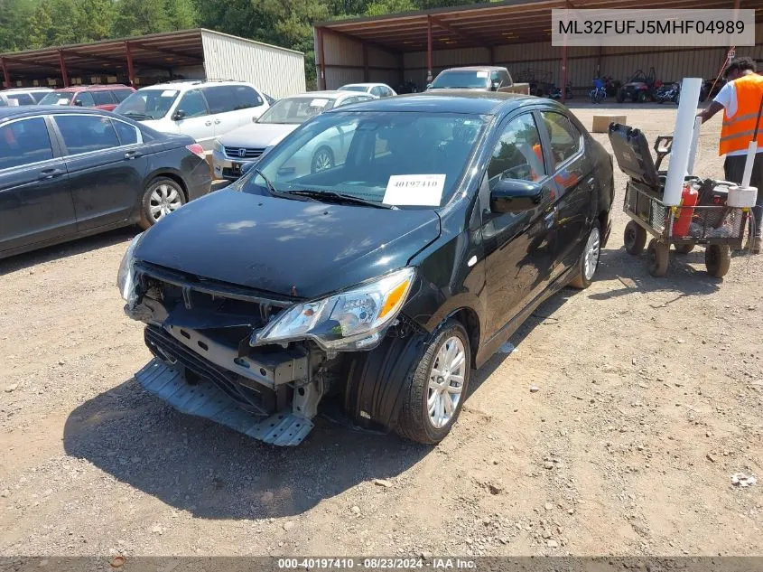 2021 Mitsubishi Mirage G4 Carbonite Edition/Es/Le VIN: ML32FUFJ5MHF04989 Lot: 40197410