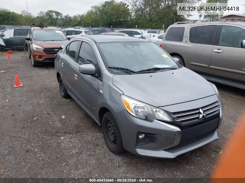 ML32FUFJ6MHF04418 2021 Mitsubishi Mirage G4 Carbonite Edition/Es/Le