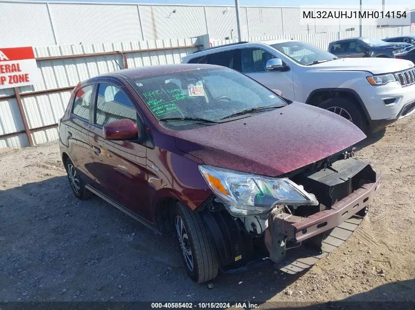 2021 Mitsubishi Mirage VIN: ML32AUHJ1MH014154 Lot: 40585402