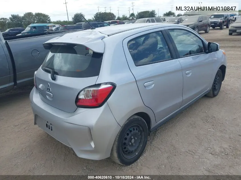 2021 Mitsubishi Mirage Carbonite Edition/Es/Le VIN: ML32AUHJ1MH010847 Lot: 40620610