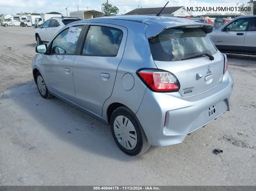 2021 Mitsubishi Mirage Carbonite Edition/Es/Le VIN: ML32AUHJ9MH013608 Lot: 40844179