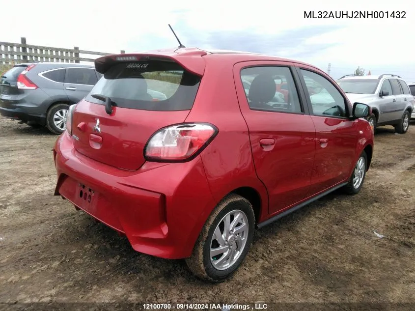 ML32AUHJ2NH001432 2022 Mitsubishi Mirage