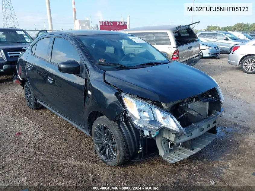 ML32FUFJ5NHF05173 2022 Mitsubishi Mirage G4 Black Edition