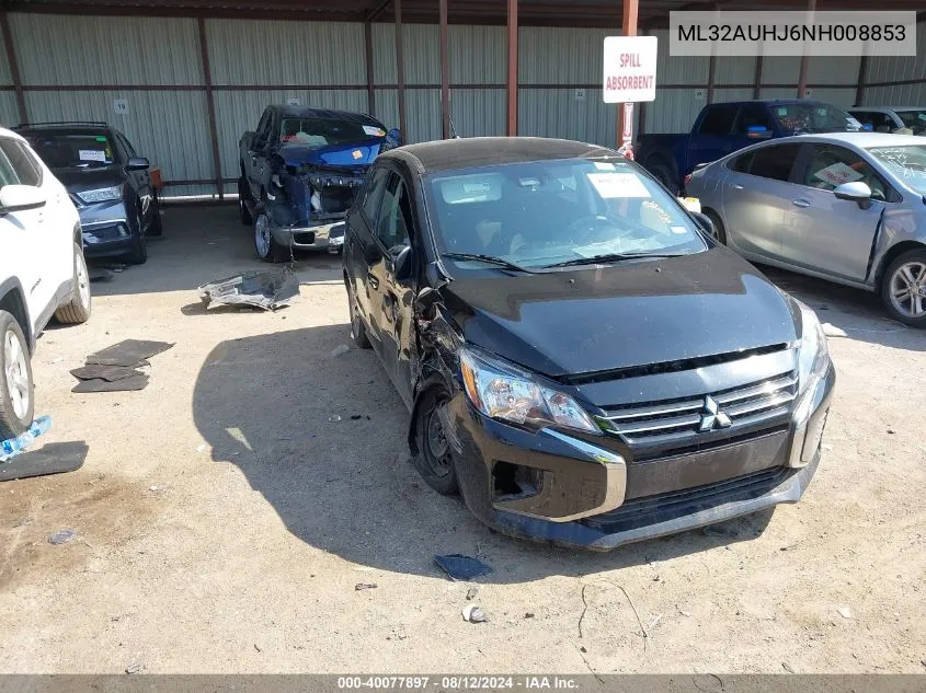 ML32AUHJ6NH008853 2022 Mitsubishi Mirage Es/Le