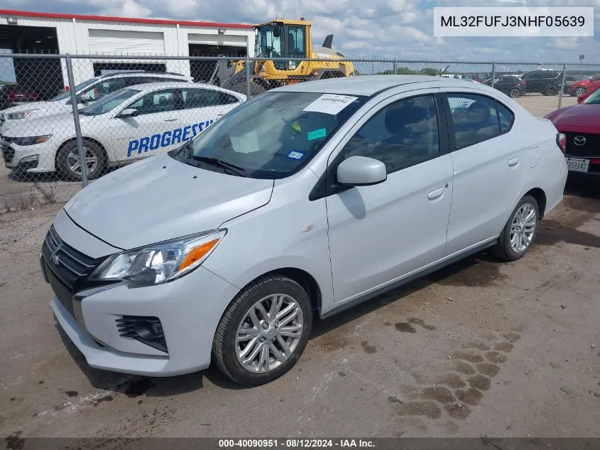 2022 Mitsubishi Mirage G4 Black Edition/Es/Le VIN: ML32FUFJ3NHF05639 Lot: 40090951