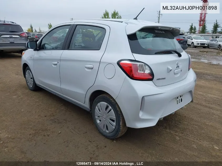 2023 Mitsubishi Mirage VIN: ML32AUHJ0PH001898 Lot: 12085473