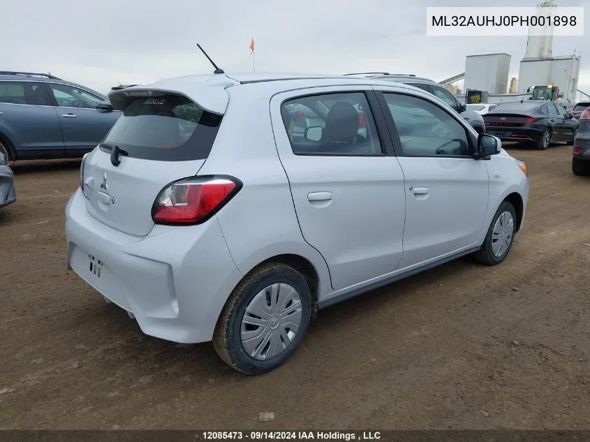 2023 Mitsubishi Mirage VIN: ML32AUHJ0PH001898 Lot: 12085473