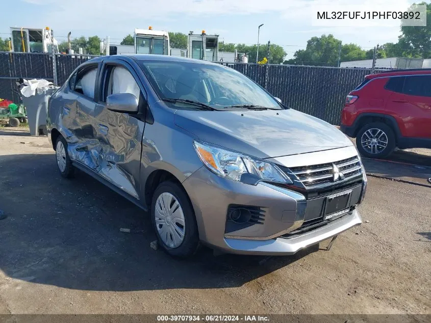 ML32FUFJ1PHF03892 2023 Mitsubishi Mirage G4 Es