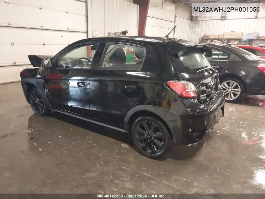 2023 Mitsubishi Mirage Se/Black Edition/Ralliart VIN: ML32AWHJ2PH001056 Lot: 40142369