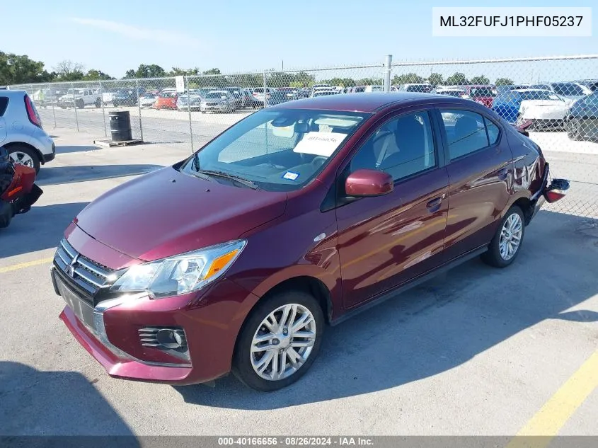 2023 Mitsubishi Mirage G4 Le VIN: ML32FUFJ1PHF05237 Lot: 40166656