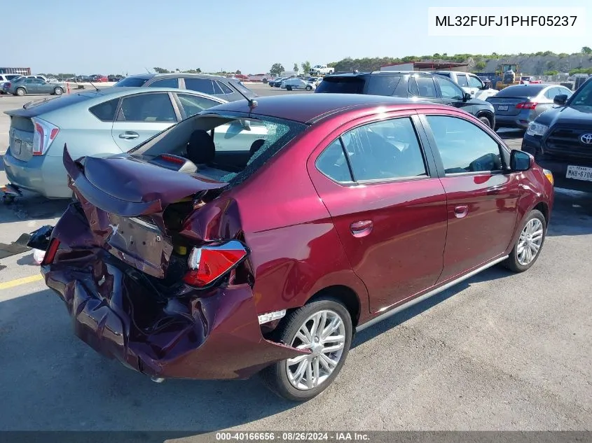 2023 Mitsubishi Mirage G4 Le VIN: ML32FUFJ1PHF05237 Lot: 40166656