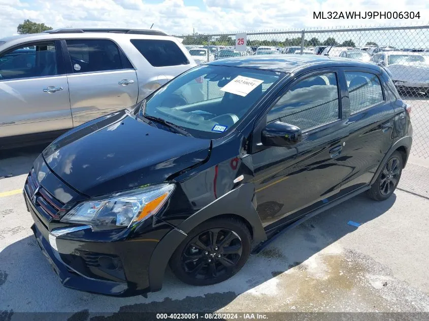 2023 Mitsubishi Mirage Black Edition VIN: ML32AWHJ9PH006304 Lot: 40230051