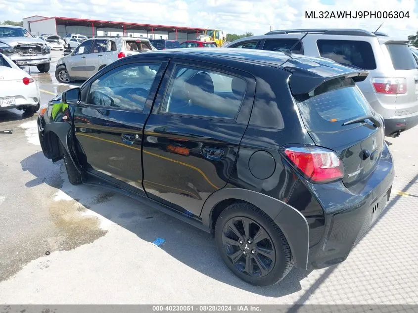 2023 Mitsubishi Mirage Black Edition VIN: ML32AWHJ9PH006304 Lot: 40230051