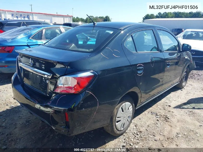 2023 Mitsubishi Mirage G4 Black Edition/Es/Le VIN: ML32FUFJ4PHF01506 Lot: 40237757