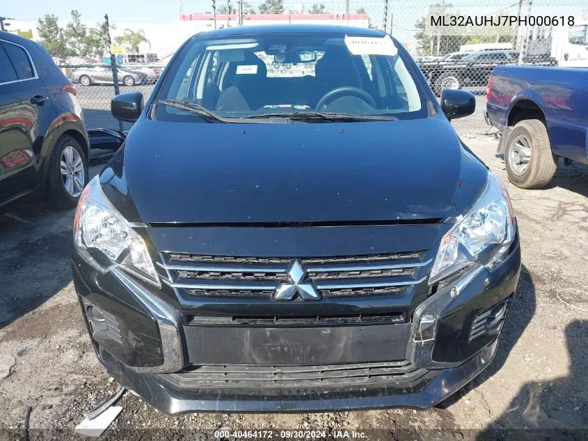 2023 Mitsubishi Mirage Es/Le VIN: ML32AUHJ7PH000618 Lot: 40464172