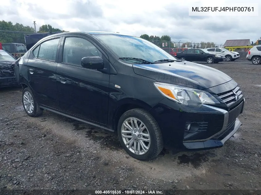 2023 Mitsubishi Mirage G4 Black Edition/Es/Le VIN: ML32FUFJ4PHF00761 Lot: 40515535