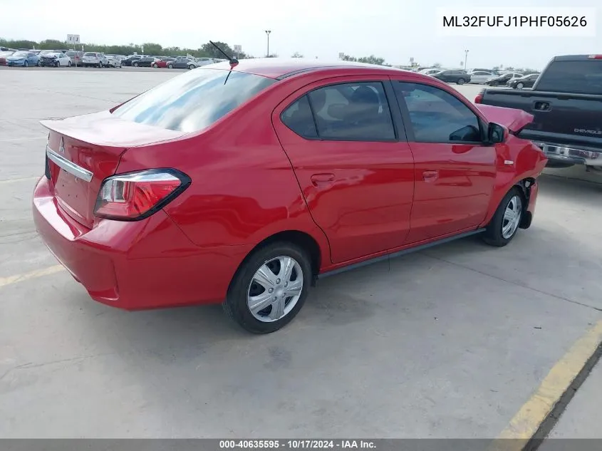 2023 Mitsubishi Mirage G4 Es VIN: ML32FUFJ1PHF05626 Lot: 40635595