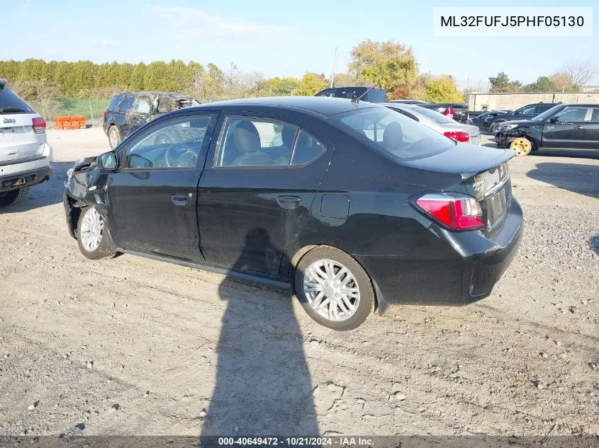 2023 Mitsubishi Mirage G4 Es/G4 Le/G4 Black Edition VIN: ML32FUFJ5PHF05130 Lot: 40649472