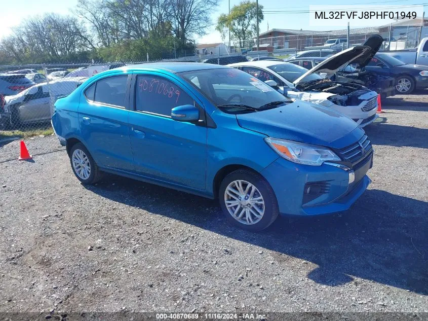 2023 Mitsubishi Mirage G4 Se VIN: ML32FVFJ8PHF01949 Lot: 40870689