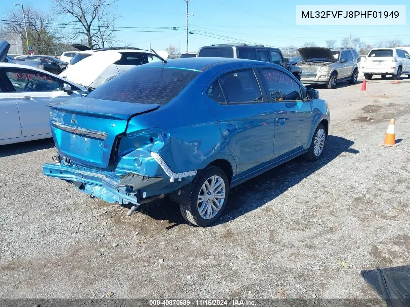 2023 Mitsubishi Mirage G4 Se VIN: ML32FVFJ8PHF01949 Lot: 40870689