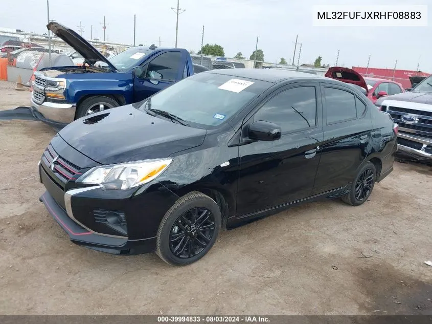 2024 Mitsubishi Mirage G4 Black Edition VIN: ML32FUFJXRHF08883 Lot: 39994833