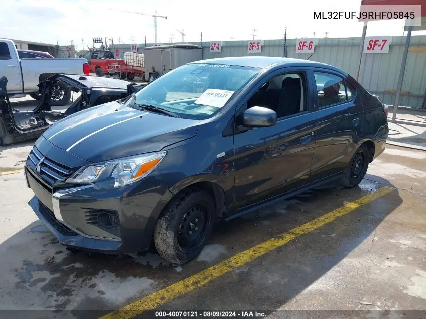 2024 Mitsubishi Mirage G4 Es VIN: ML32FUFJ9RHF05845 Lot: 40070121