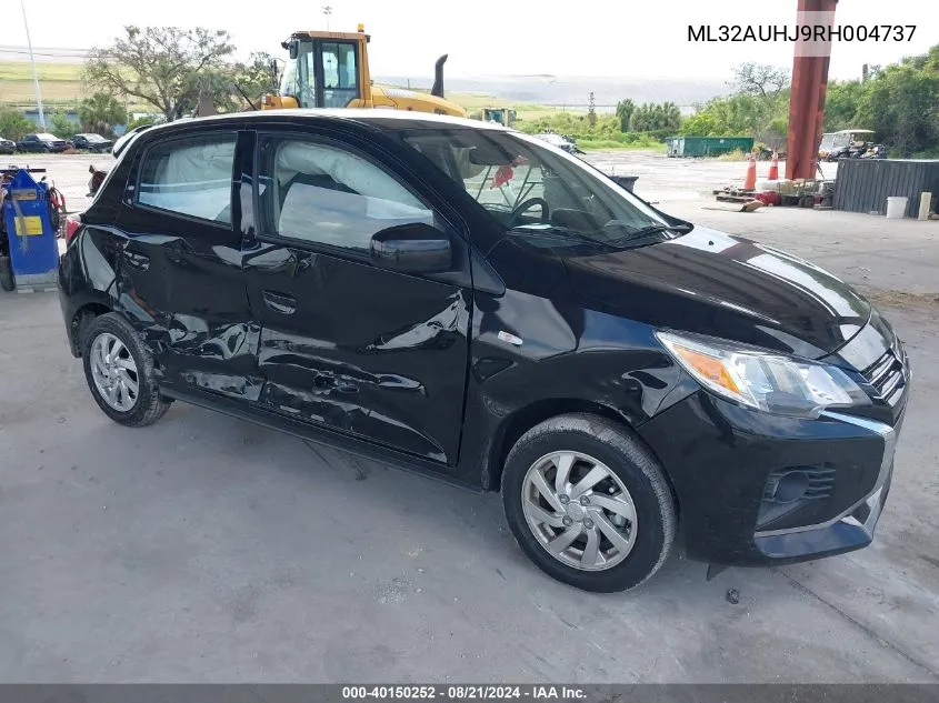 2024 Mitsubishi Mirage Le VIN: ML32AUHJ9RH004737 Lot: 40150252