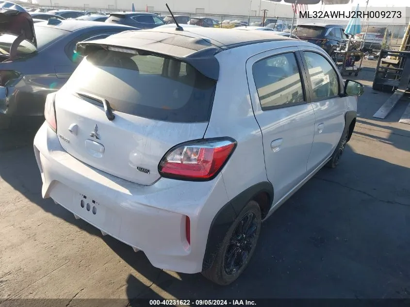 2024 Mitsubishi Mirage Black Edition VIN: ML32AWHJ2RH009273 Lot: 40231622