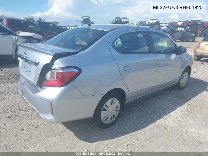 2024 Mitsubishi Mirage G4 Es VIN: ML32FUFJ5RHF01825 Lot: 40291021