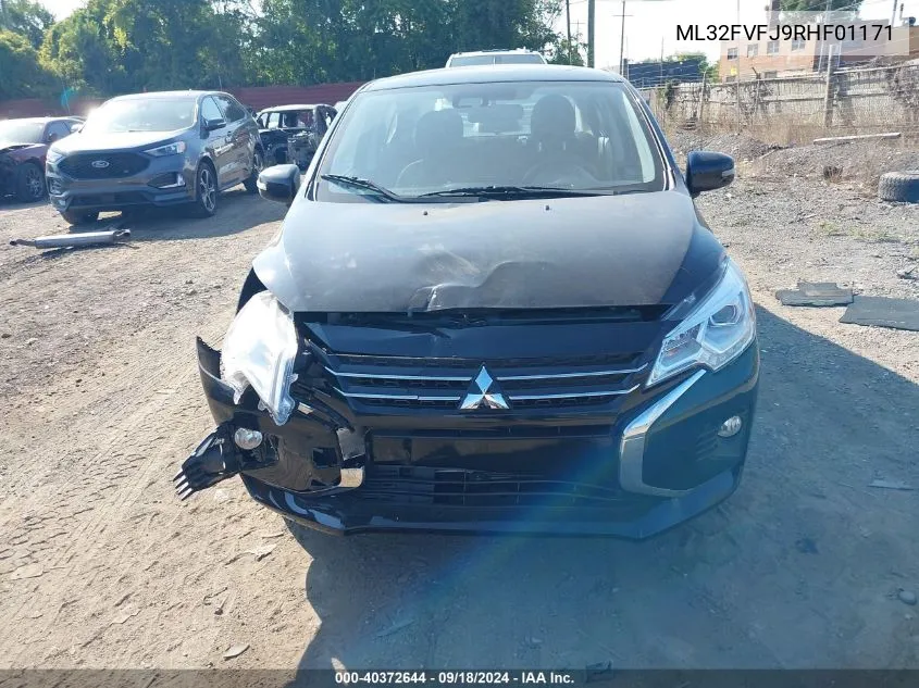 2024 Mitsubishi Mirage G4 Se VIN: ML32FVFJ9RHF01171 Lot: 40372644