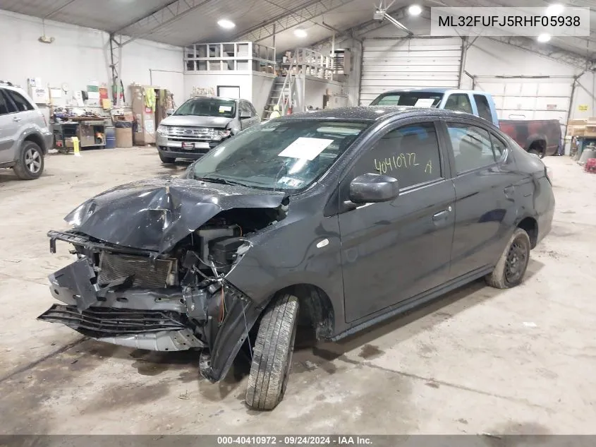 ML32FUFJ5RHF05938 2024 Mitsubishi Mirage G4 Es