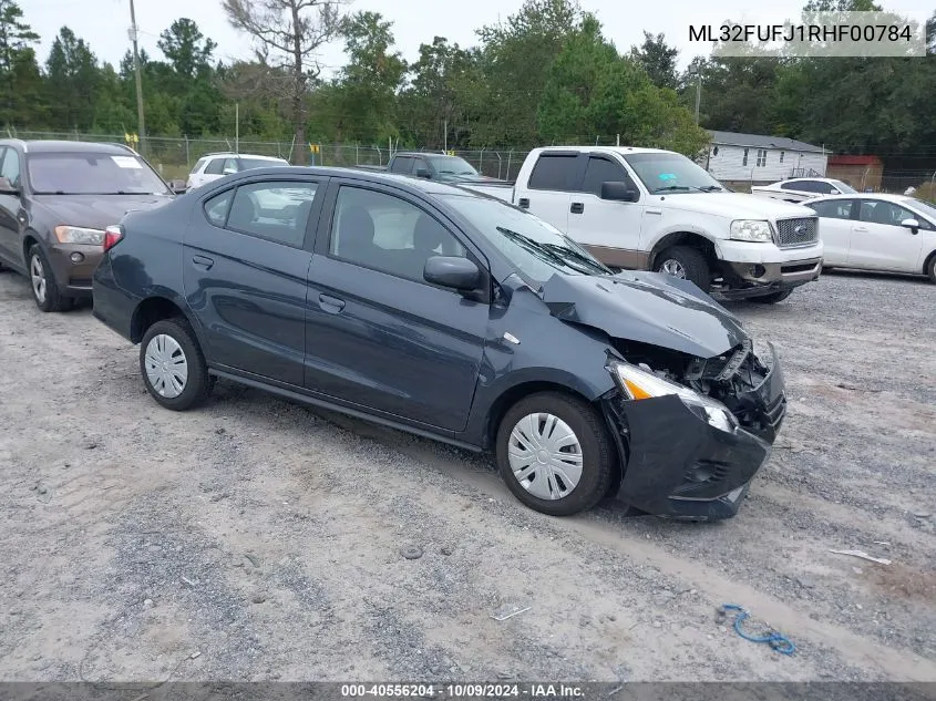 2024 Mitsubishi Mirage G4 Black Edition/Es/Le VIN: ML32FUFJ1RHF00784 Lot: 40556204