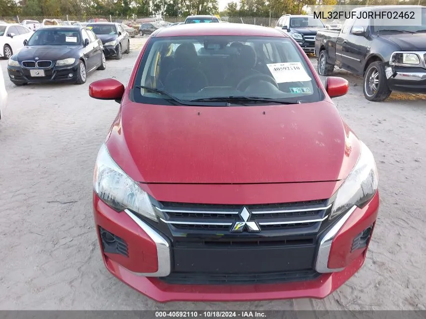 2024 Mitsubishi Mirage G4 Es VIN: ML32FUFJ0RHF02462 Lot: 40592110