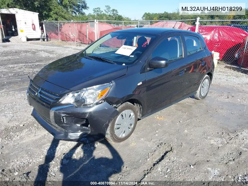 2024 Mitsubishi Mirage Es/Le VIN: ML32AUHJ4RH018299 Lot: 40870994