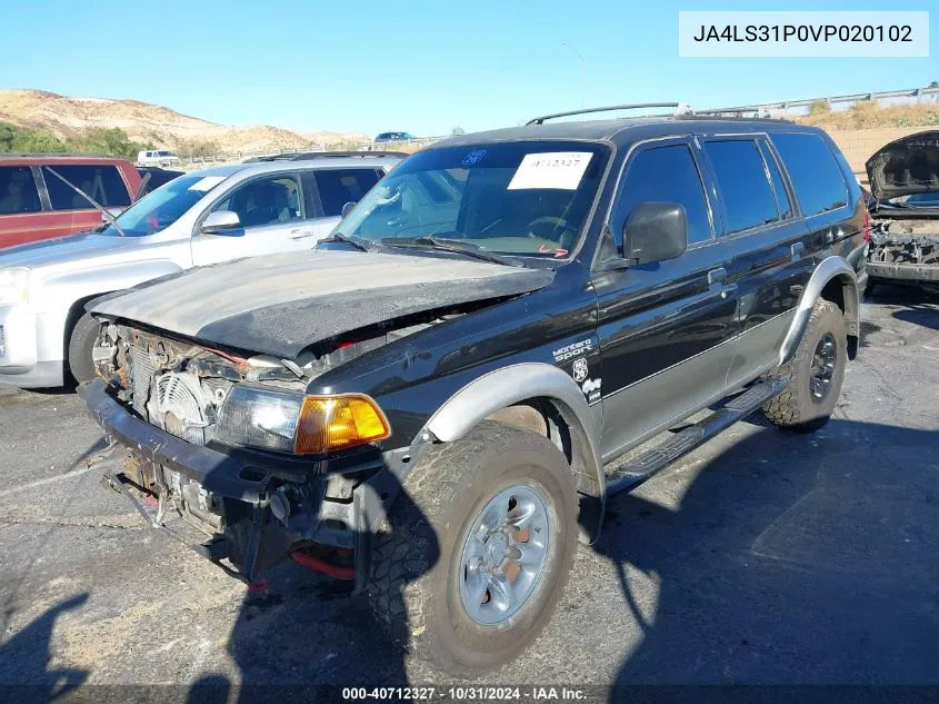 1997 Mitsubishi Montero Sport Ls VIN: JA4LS31P0VP020102 Lot: 40712327