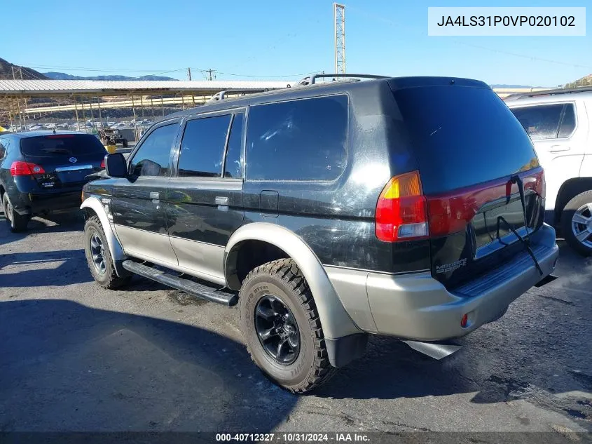 1997 Mitsubishi Montero Sport Ls VIN: JA4LS31P0VP020102 Lot: 40712327