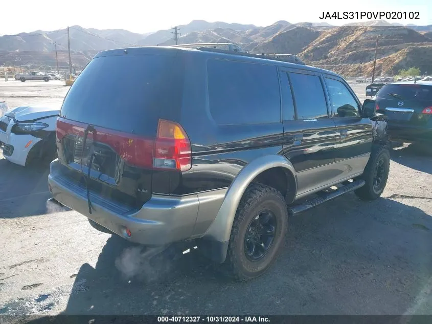 1997 Mitsubishi Montero Sport Ls VIN: JA4LS31P0VP020102 Lot: 40712327