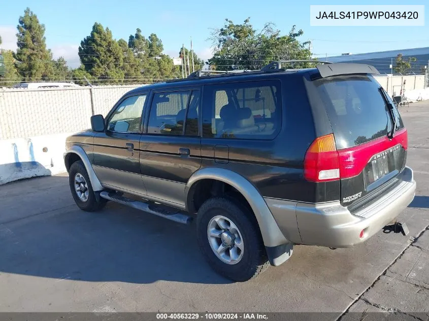 JA4LS41P9WP043420 1998 Mitsubishi Montero Sport Xls