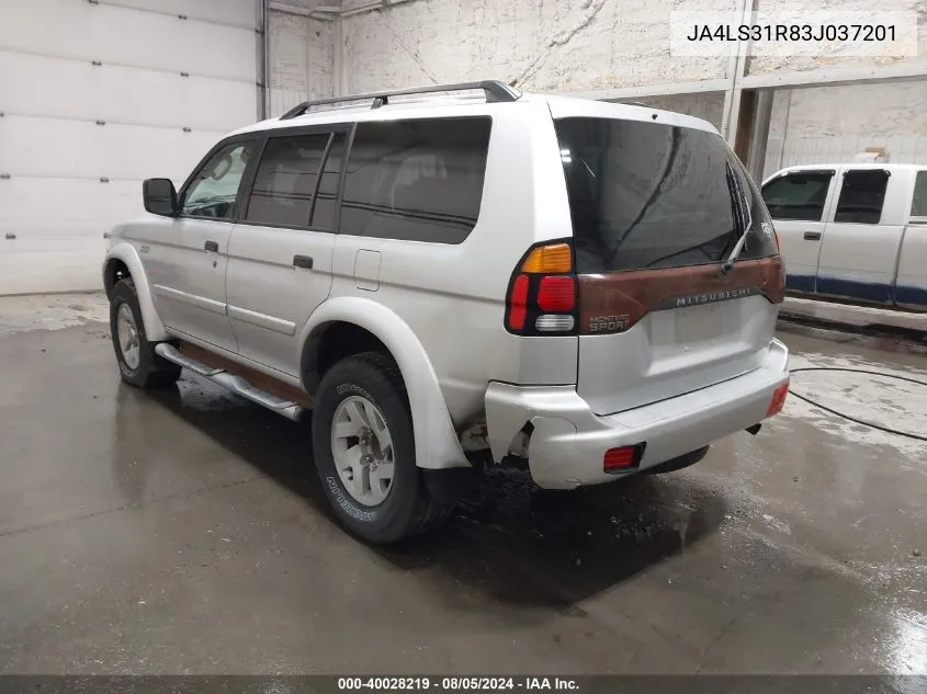 JA4LS31R83J037201 2003 Mitsubishi Montero Sport Xls