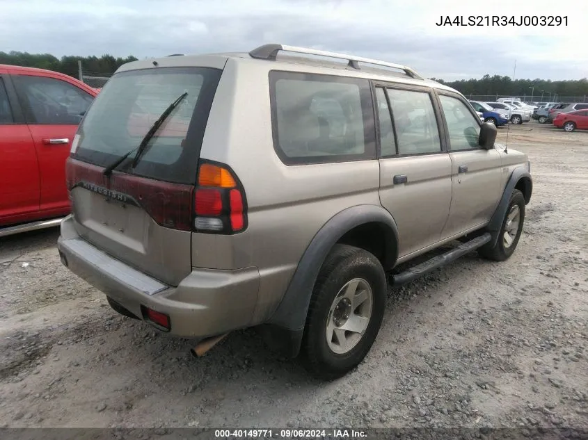 2004 Mitsubishi Montero Sport Ls VIN: JA4LS21R34J003291 Lot: 40149771