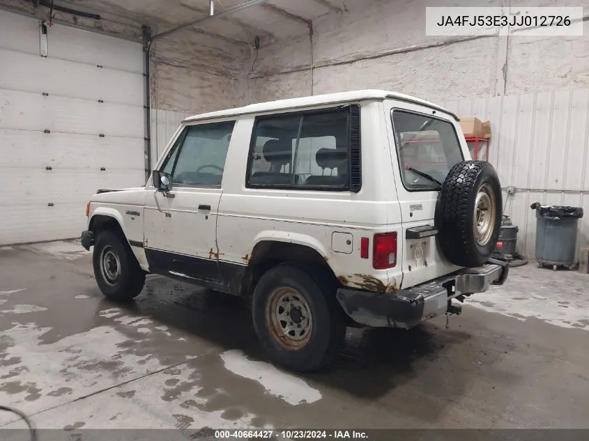 1988 Mitsubishi Montero Sport VIN: JA4FJ53E3JJ012726 Lot: 40664427