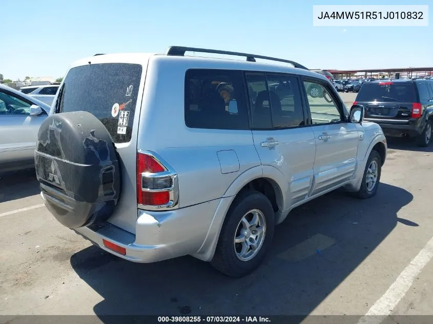 JA4MW51R51J010832 2001 Mitsubishi Montero Limited