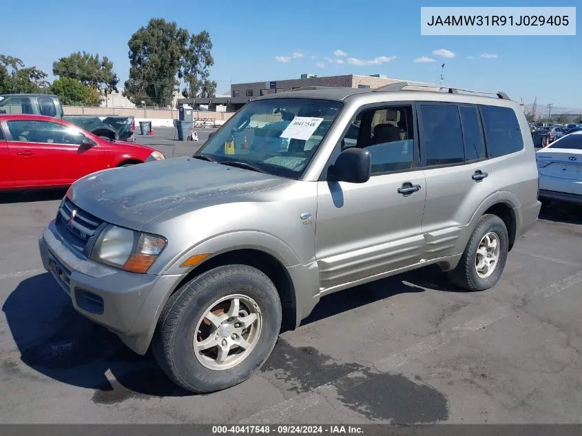 2001 Mitsubishi Montero Xls VIN: JA4MW31R91J029405 Lot: 40417548