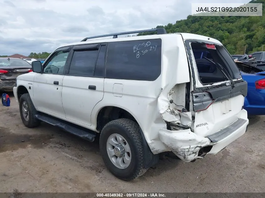 JA4LS21G92J020155 2002 Mitsubishi Montero Sport