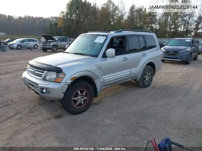 2002 Mitsubishi Montero Limited VIN: JA4MW51R02J029144 Lot: 40742158