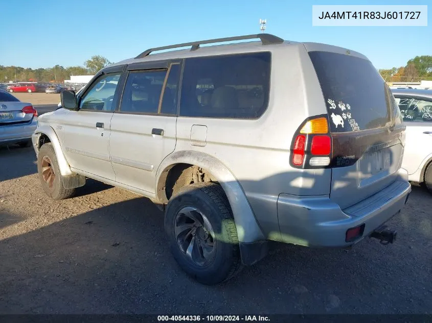 2003 Mitsubishi Montero Sport Ltd VIN: JA4MT41R83J601727 Lot: 40544336