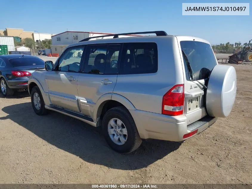 2004 Mitsubishi Montero Xls VIN: JA4MW51S74J010497 Lot: 40361960