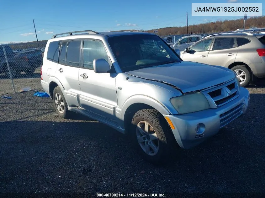 2005 Mitsubishi Montero Limited VIN: JA4MW51S25J002552 Lot: 40790214