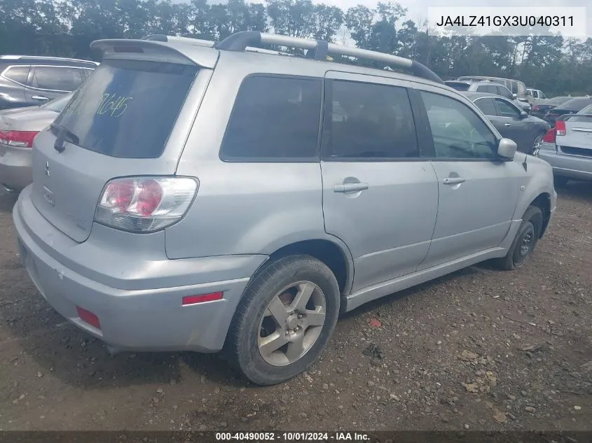 JA4LZ41GX3U040311 2003 Mitsubishi Outlander Xls